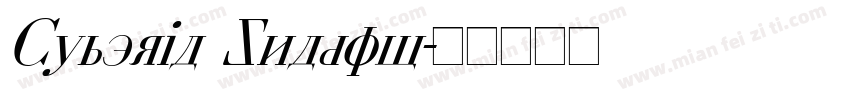 Cyberia Shadow字体转换